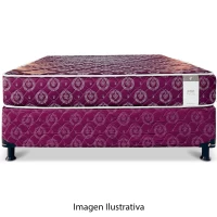 SOMIER SSPUMA RT POP PLUS 1.60 x 2.00 BORDO