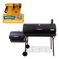 PARRILLA AMERICAN GOURMET 1280 AHUMADOR A CARBON