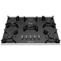 ANAFE ATLAS 5H GLASS GOURMET TRIPLE LLAMA A GAS