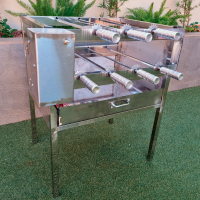 CHURRASQUERA TORRES INOX 7 SPETOS ELECT-BATERIA