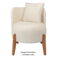 POLTRONA OCRE 491 MALAZA BOUCLE 96 C/ALMOHADA