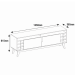 RACK CASA D 77345 WINE 1.35 CEDRO/OFF WHITE