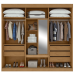 ROPERO LOPAS 7245558643 VEX 3P CLE/OFF WH/AME.CLE