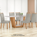 JGO LOPAS MESA 1.70 6 SILLAS APOGEU AME/OFF T369