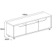 RACK CASA D 79615 JERSEY 1.60 CEDRO/VERDE OLIVA