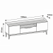 RACK CASA D 72126 RAVENA 1.60 CEDRO/BLANCO