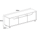 RACK CASA D 79126 JERSEY 1.60 CEDRO/BLANCO