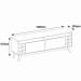 RACK CASA D 78345 WINE 1.60 CEDRO/OFF WHITE