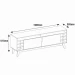 RACK CASA D 78345 WINE 1.60 CEDRO/OFF WHITE