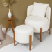 POLTRONA OCRE 229 MALAZA LINHO 78 C/ALMOHADA
